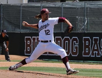 Kevin Stevens pitched five shutout innings against Puget Sound (Photo credit: Su DelGuercio).