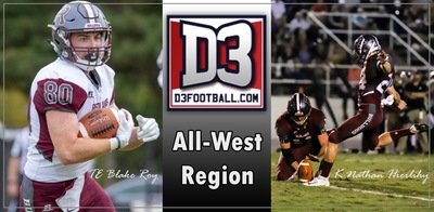 Blake Roy and Nathan Hierlihy Reel in D3football.com All-West Region Accolades